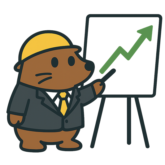 Mole presenting chart
